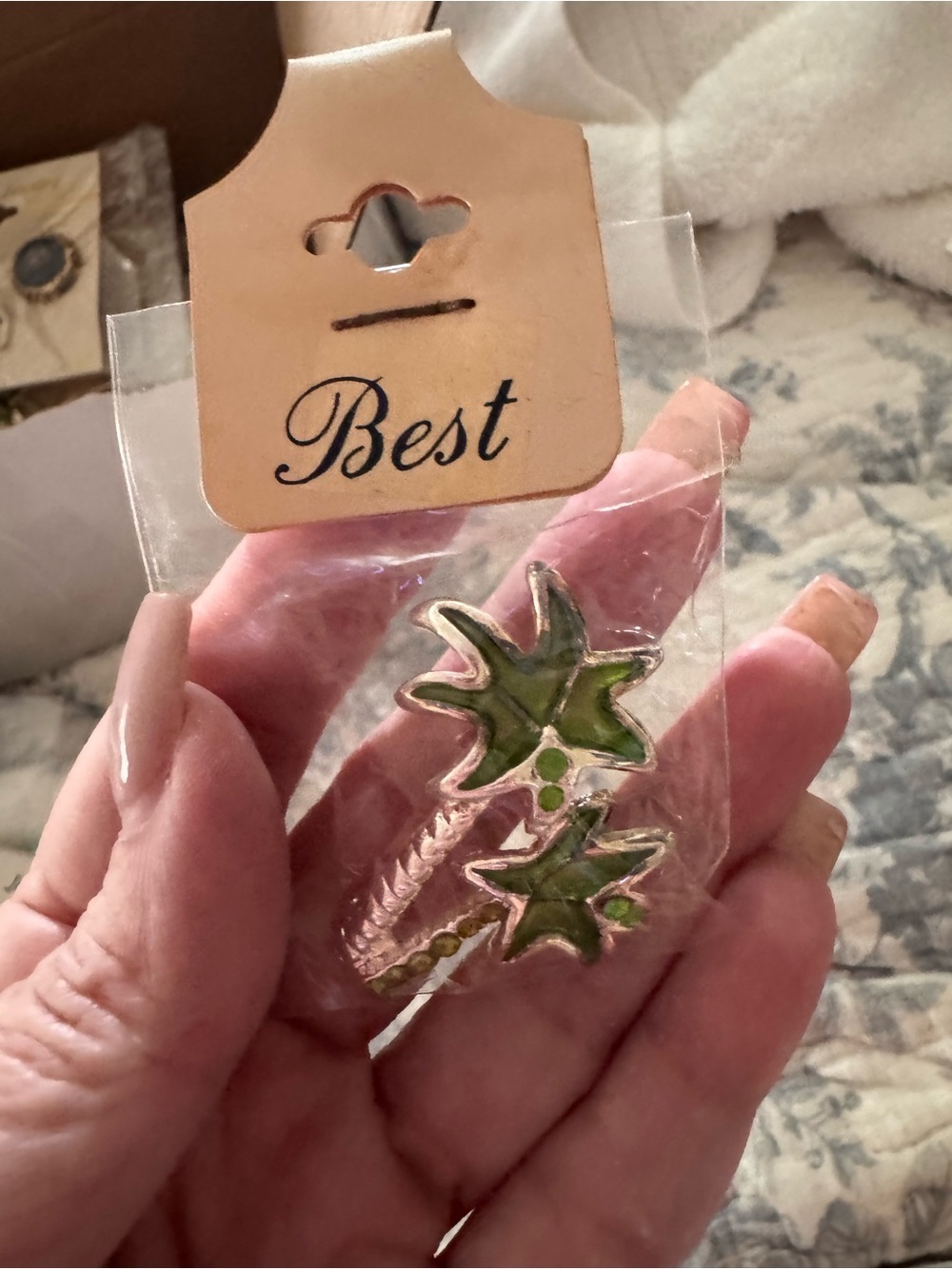 Palm Tree Enamel Pin Set - brooch Palm Trees - Picture 4 of 4